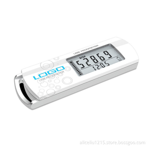 2014 Newest 30 days memory rechargeable usb pedometer with CD software usb pedometer